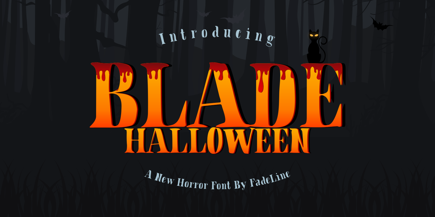 Ejemplo de fuente Blade Halloween #2